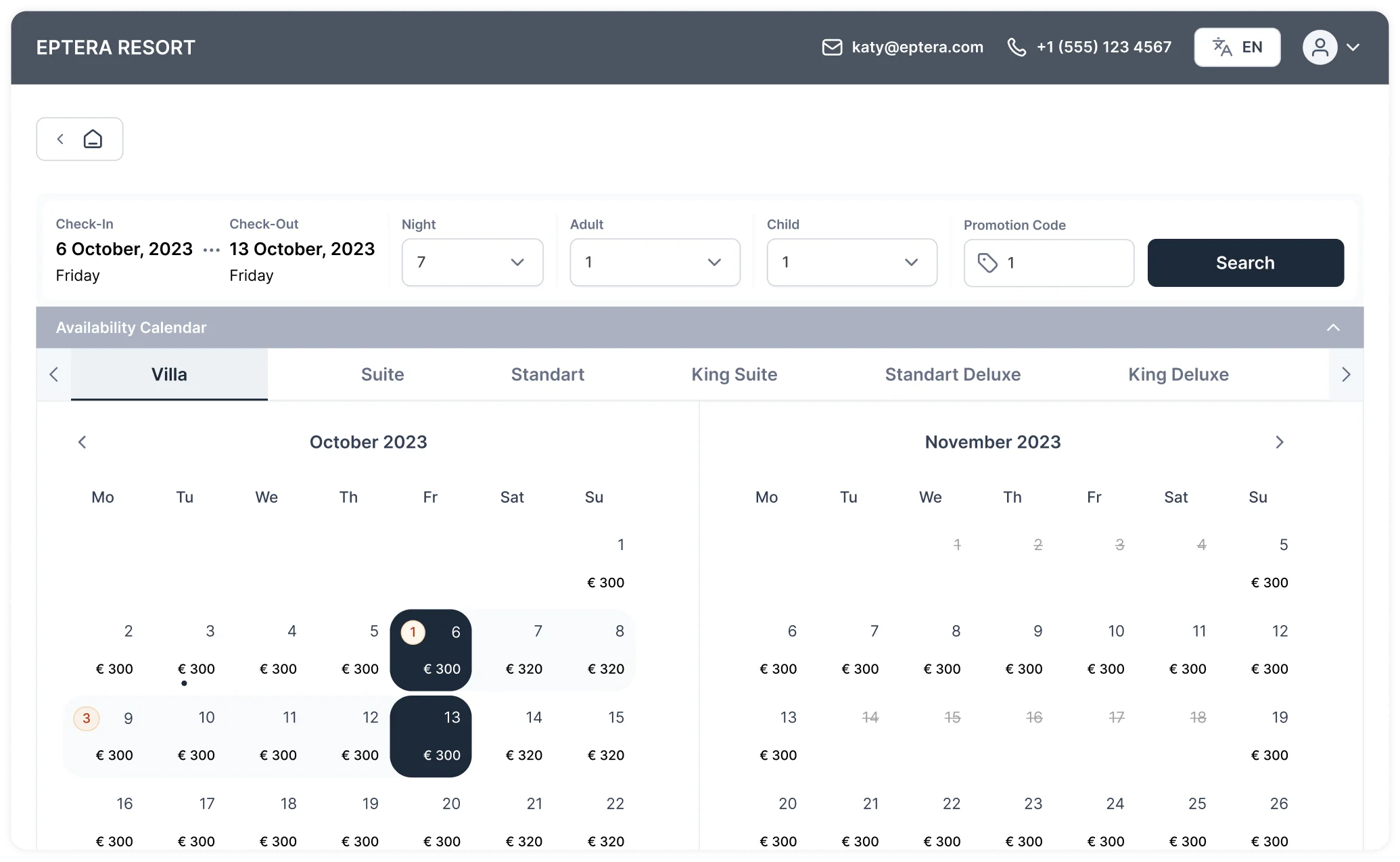 Optimum occupancy rate, optimum revenue:<br>Eptera Channel Management